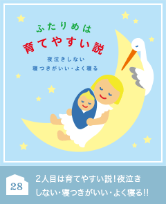 28 ２人目は育てやすい説！夜泣きしない・寝つきがいい・よく寝る!!