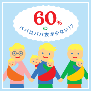 60％のパパはパパ友がいない！？
